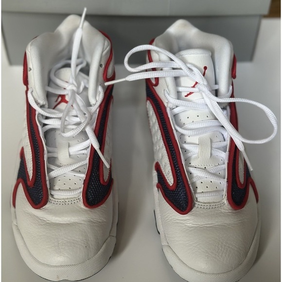 🔥Nike Air Jordan OG White/University Red 133000 100 Woman's Size 6.5 - Picture 1 of 8
